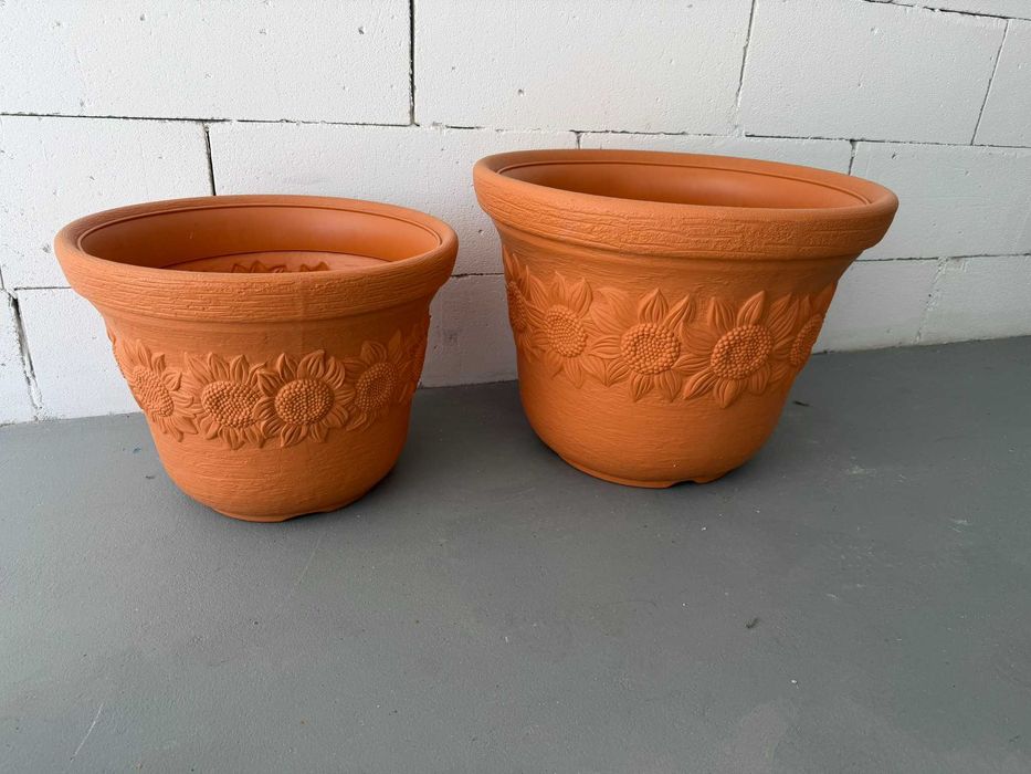 Doniczka Donica Mrozoodporna Sunny 50l fi57cm kolor Ceglasty