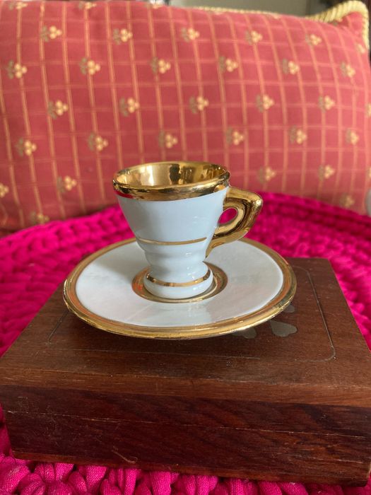 Porcelana pintada mão vintage antigos guarda jóias e porta cartas