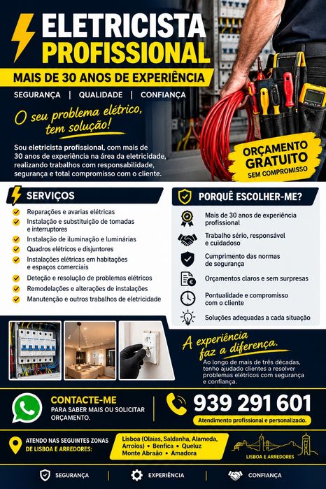 eletricista 24 horas e urgência Lisboa
