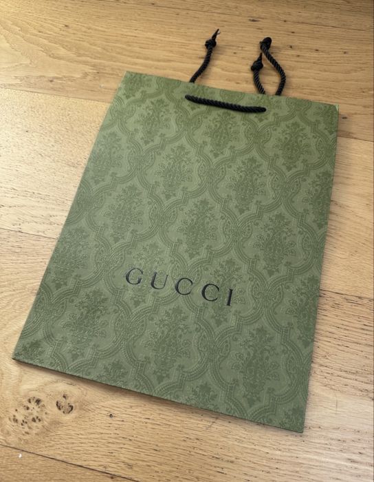 Torba torebka papierowa Gucci nowa oryginalna zielona