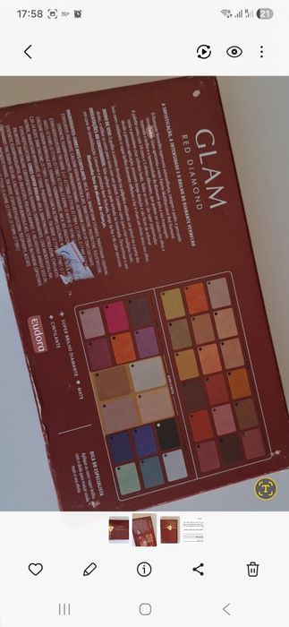 Paleta de sombras Eudora