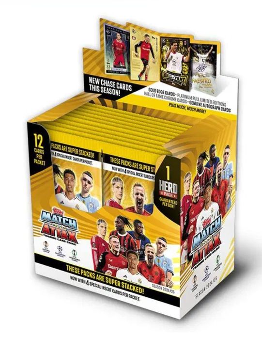 2024-25 Topps Match Attax UEFA Champions League Cards box
Містить 24 п