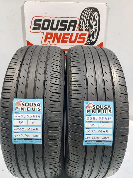 2 pneus semi novos 225-55R19 Bridgestone - Oferta dos portes