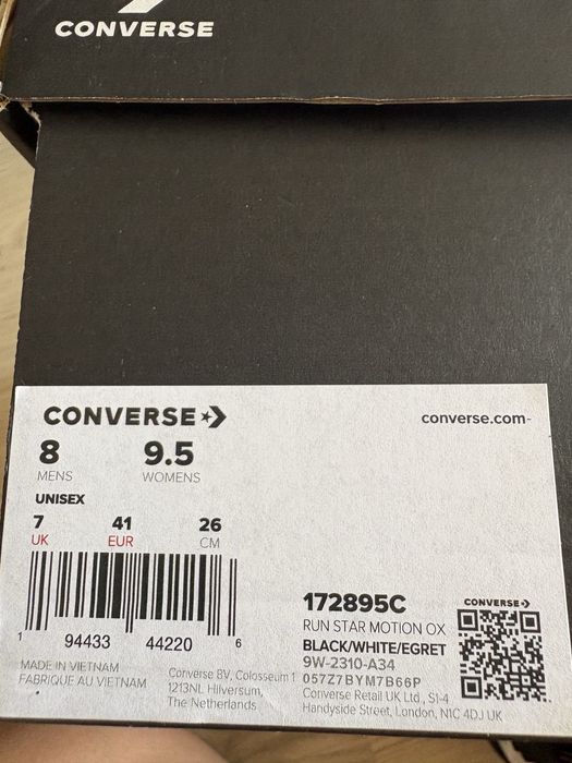 Converse run star motion ox r.41