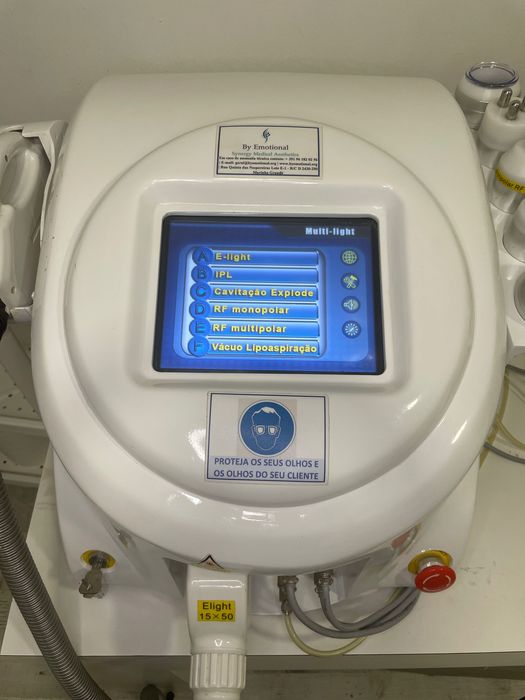 Máquina depilação E-light, lipoaspiração vácuo, cavitação, RF é mais…