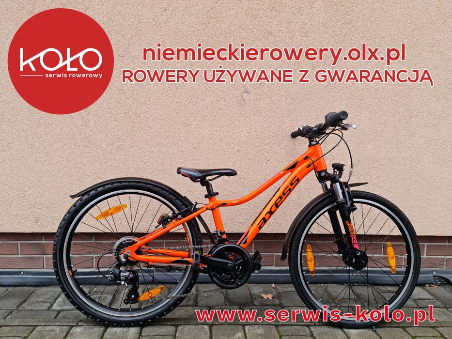 Rower dziecięcy AXESS koła 24 SHIMANO aluminium rabat polecam WYSYŁKA
