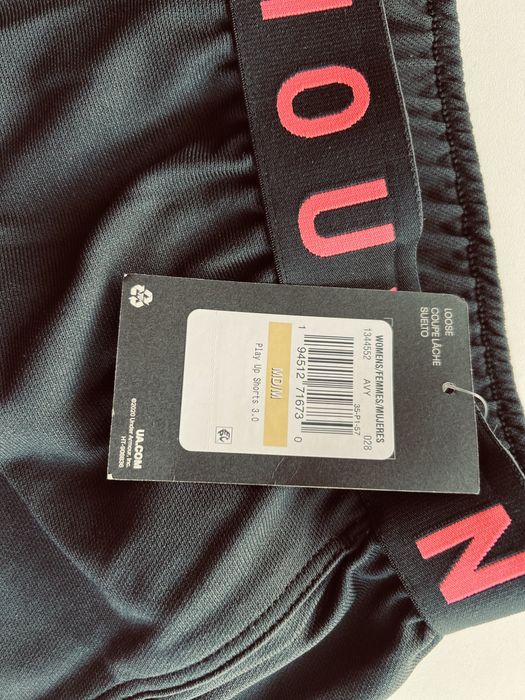 Under Armour Szorty damskie z aplikacją medium waist spodenki