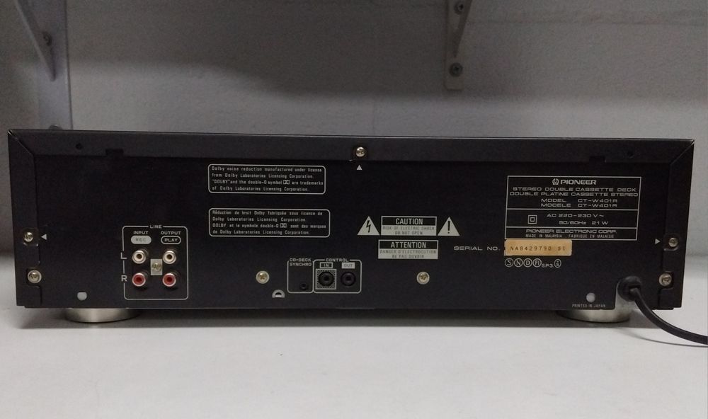 PIONEER deck cassettes CT-W401R