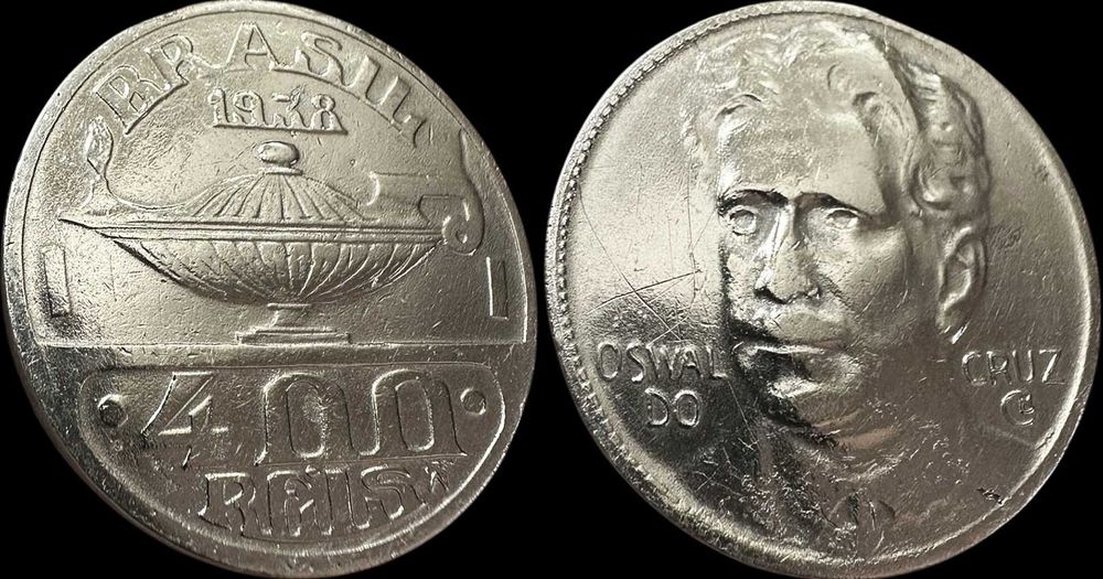 400 Reis - 1938 - Brasil - Oswaldo Cruz
