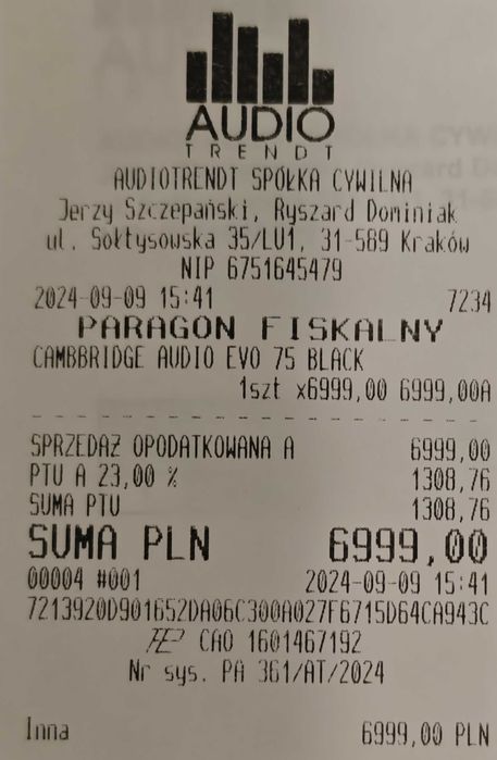 Cambridge Audio Evo 75