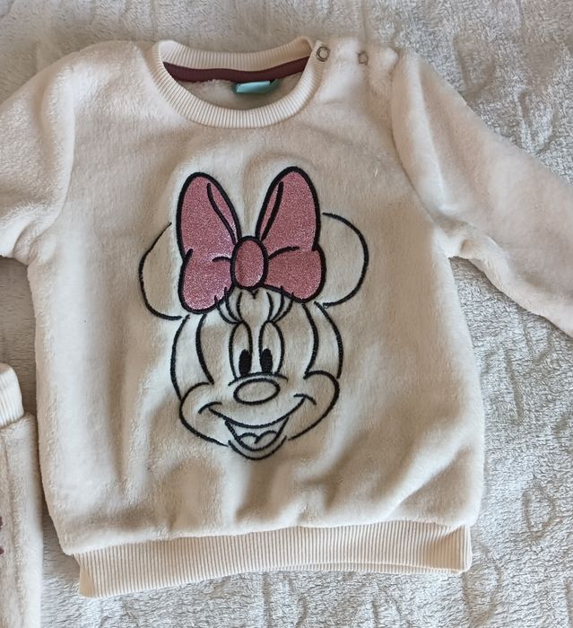 Disney Baby ocieplany komplet bluza i spodnie, r.86