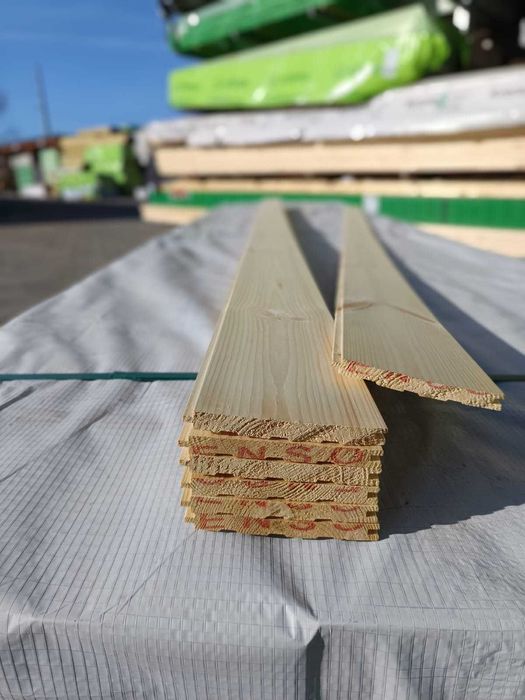 Podbitka boazeria elewacja Świerk profil FAZA - 12mmx121 STORAENSO