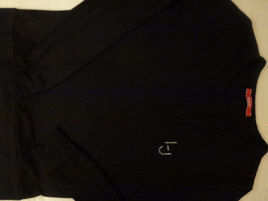 LIU JEANS podkoszulek T-Shirt M/L czarny długi rękaw