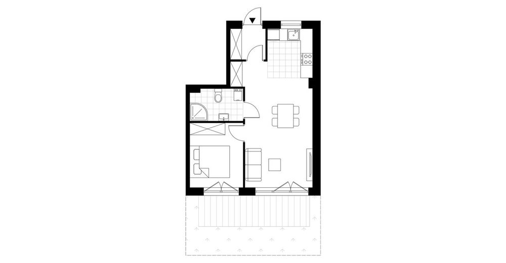 2-pokojowe mieszkanie 41m2 + ogródek