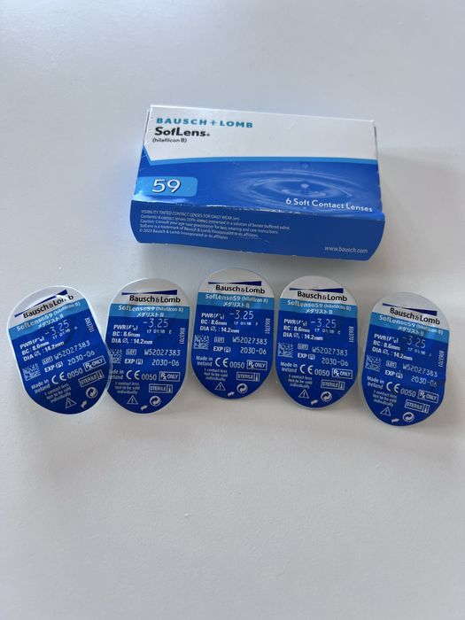 Soczewki Baush & Lomb miesięczne -3.00 5 sztuk