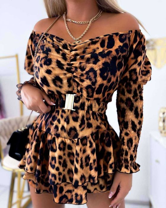 S,M,L- Kombinezon panterka damski w excellence z paskiem .