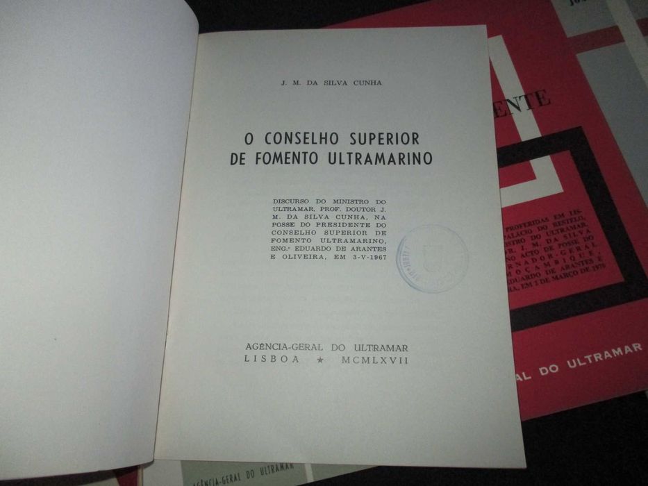 Discursos Silva Cunha Costa Freitas Valy Agência-Geral do Ultramar