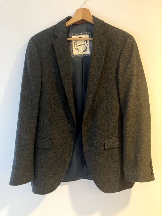 Marynarka męska ciemnoszara Montego