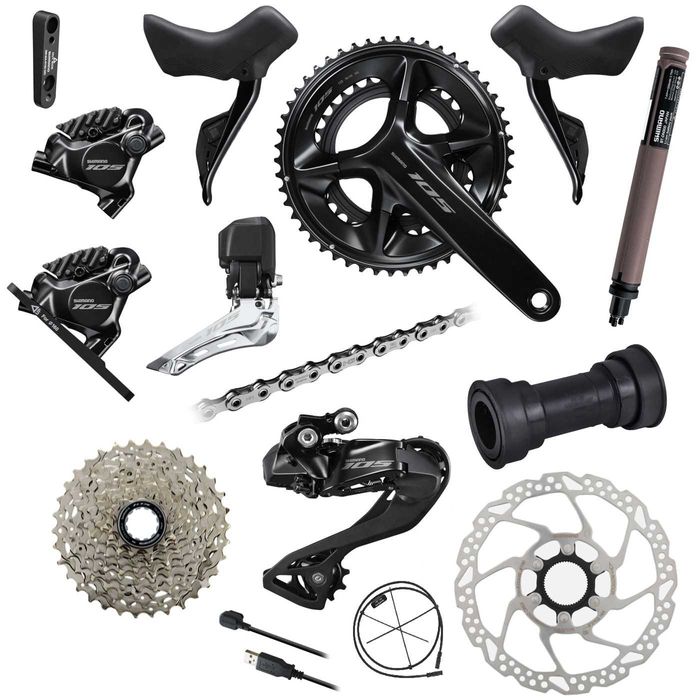 Najtaniej NOWA Elektroniczna grupa SHIMANO 105 Di2 2x12 R7100 faktura