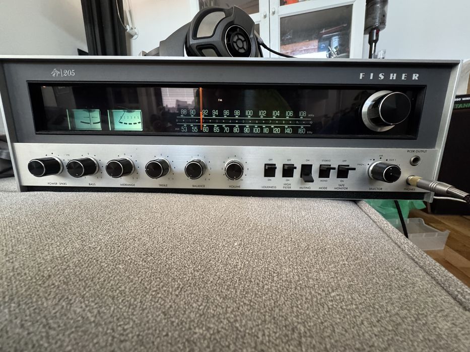 Fisher 205 , amplituner vintage