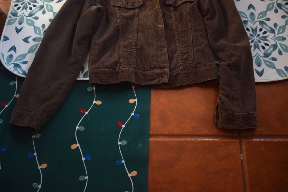 Casaco Castanho Veludo