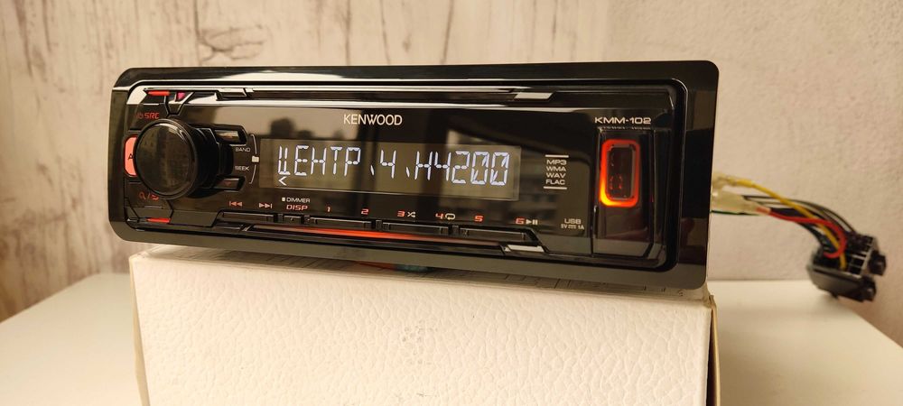 Kenwood KMM-102AY с Bluetooth MOSFET 4x50 магнитола - оригинал!