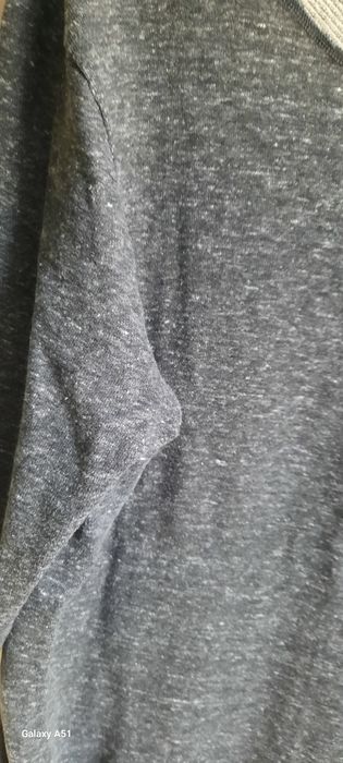 Dresowa asymetryczna  tunika z cekinową kieszenią