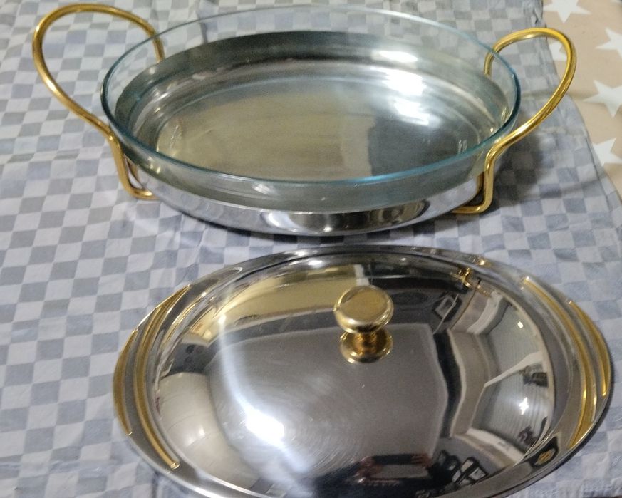 Travessa em pirex para servir à mesa da Gottinghen