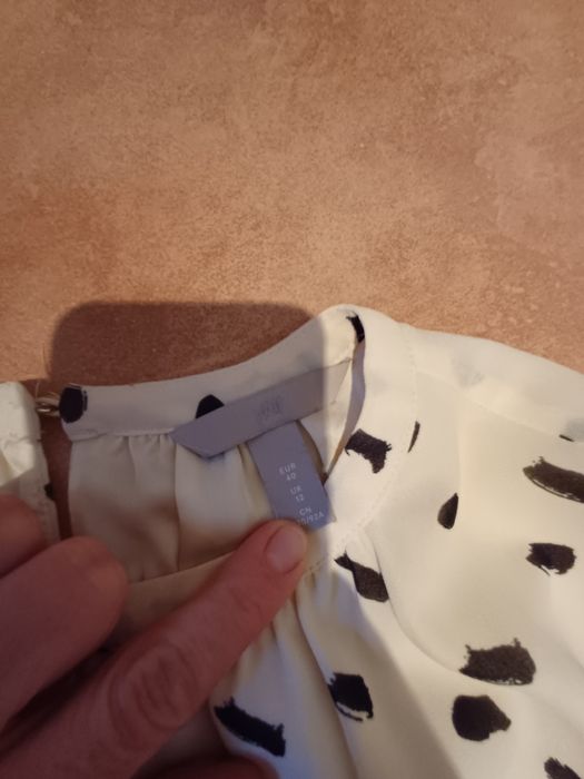 sukienka mini z długimi rękawami, H&M, roz. 40, stan idealny