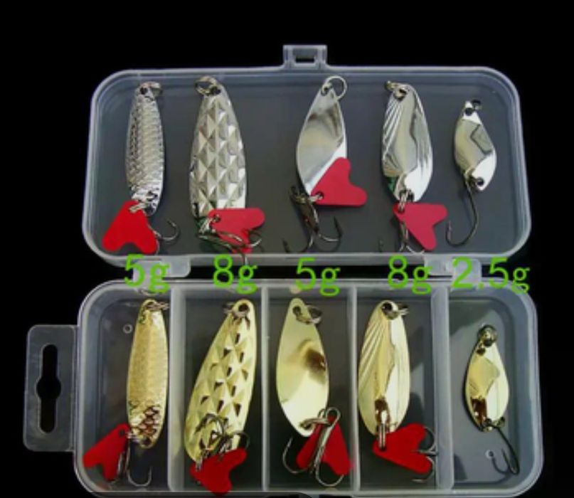 Набор маленьких блёсен 10 штук