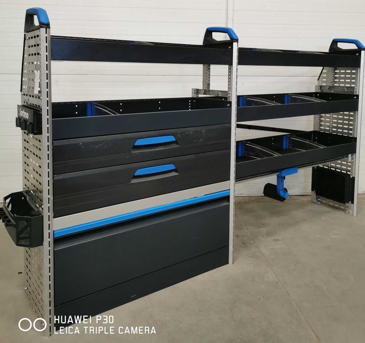 Zabudowa serwisowa warsztatowa półki regał Sortimo Trafic Custom Proace