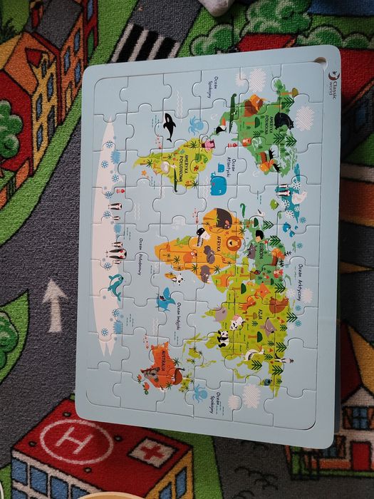 Puzzle Europa kontynenty