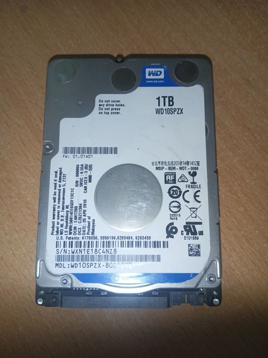 Жесткі диски  Hdd 2.5 Sata 1tb
