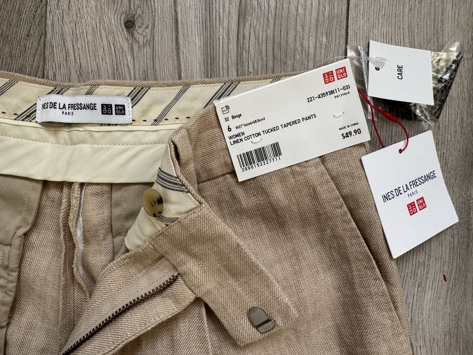 Брюки uniqlo ines, льон 27w