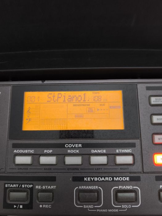 Teclado arranjador Roland exr-5s saco e tripé.