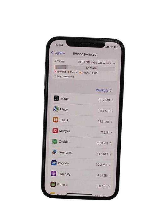 Smartfon Iphone 12 4gb / 64gb 5G Kondycja 76% Pudełko