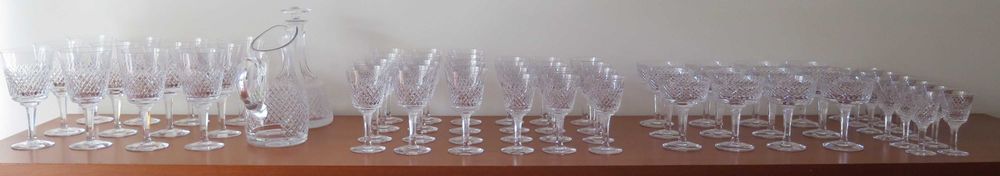 Serviço copos cristal Atlantis 62 peças