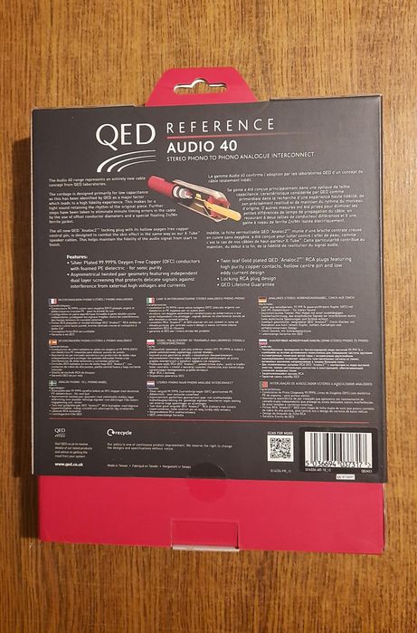 Qed Reference Audio 40 міжблочний кабель RCA  1м