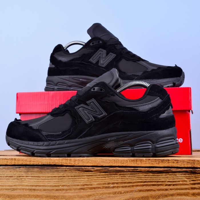 (1970) Кросівки New Balance 2002R повністю чорні (37-46) NB нб