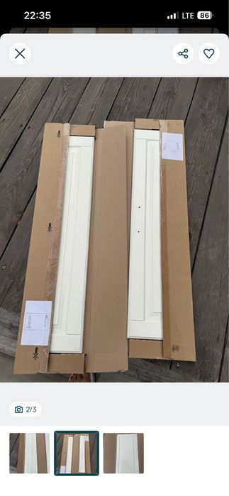 2 x front Bodbyn Ikea
