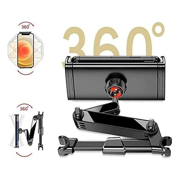 Suporte de telefone e tablet ajustável para carro