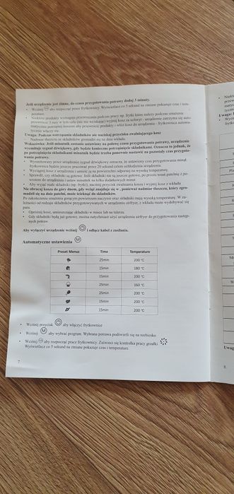 Frytkownica beztłuszczową Germin