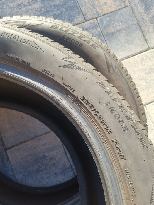 Шини Резина 235/55 R18 Bridgestone  Blizzak LM 005 Пара Зима Рік2022