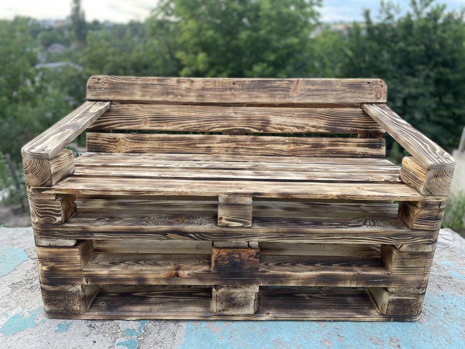 Стол Лавочка из поддонов деревянные изделия, вывески