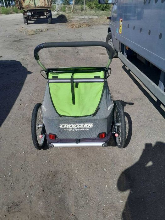 Причеп для велосипеда для двох дітей