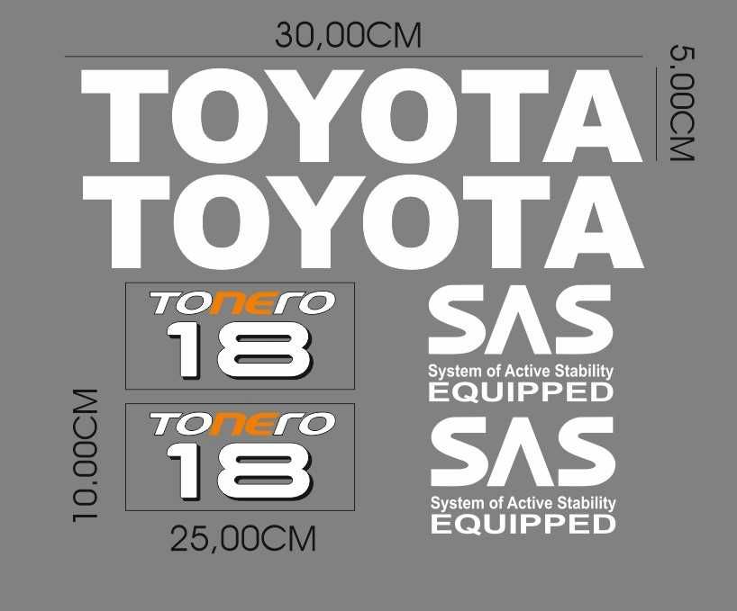 Naklejki TONERO 18 Toyota + Sas Wózek Widłowy