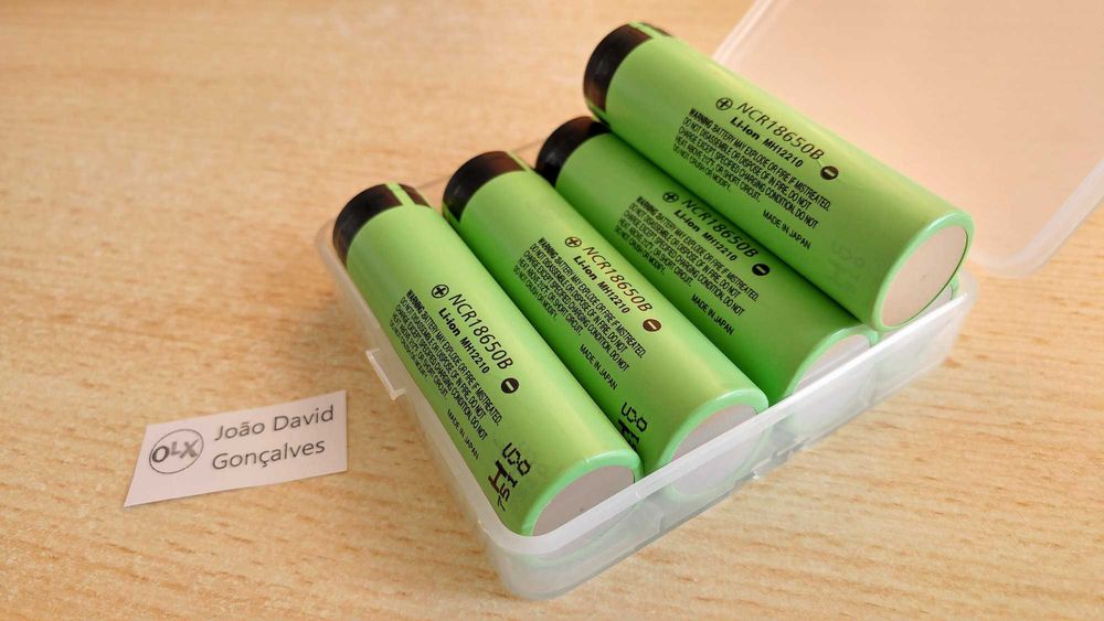 Pilha bateria 18650 Panasonic 3.7V 3400mAh recarregável