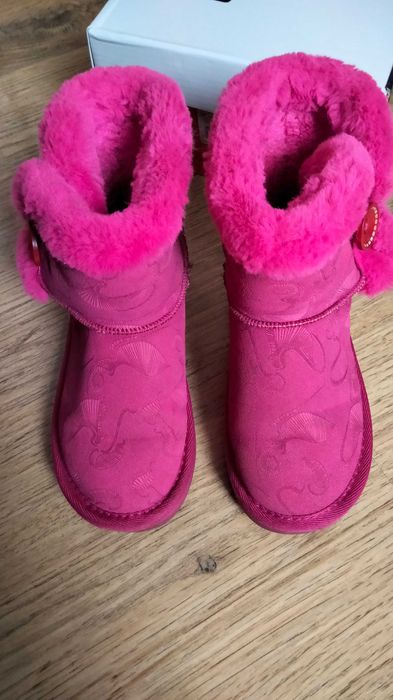 Dziecięce śniegowce z futerkiem rozmiar 27