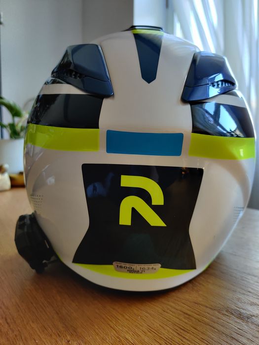 Kask motocyklowy hjc Rpha 71 hapel rozmiar m niebieski żółty