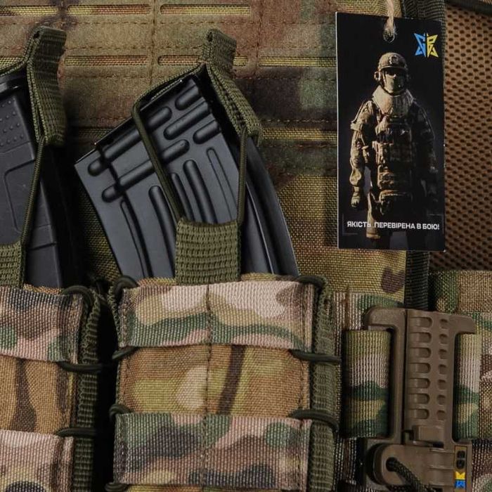 Плитоноска ARES Gen.2 Multicam + 3 подсумка під магазини Cordura 1000d